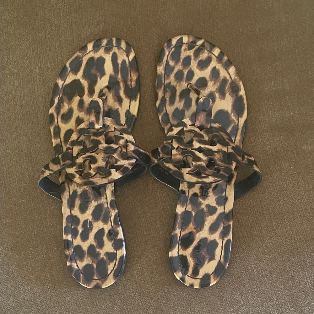 Tory Burch Miller printed patent leather “Classic Leopard” Women's Sandals